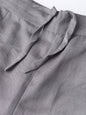 Women's Grey Rayon Solid Cigarette Pants