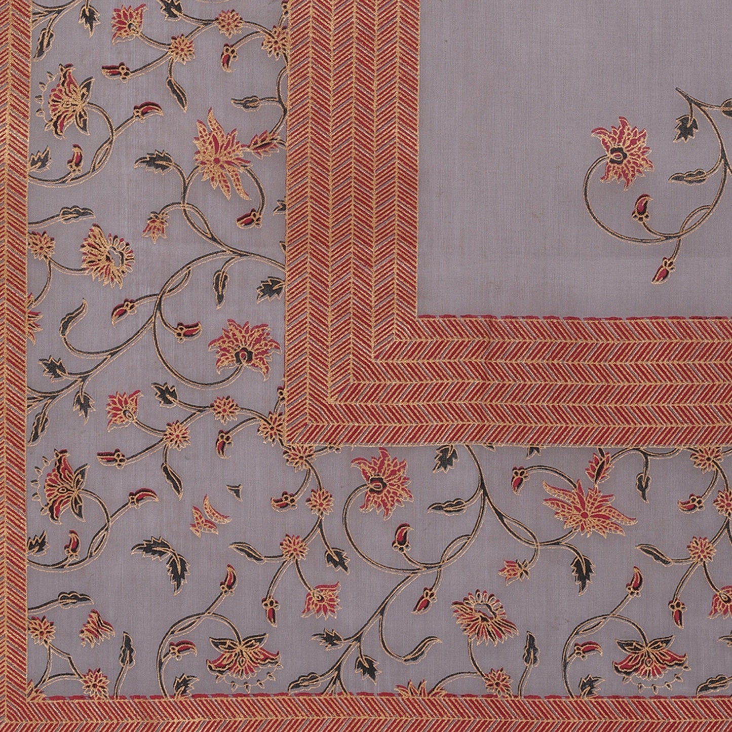 Women's Grey Kurta & Palazzo With Dupatta By Vbuyz- (3