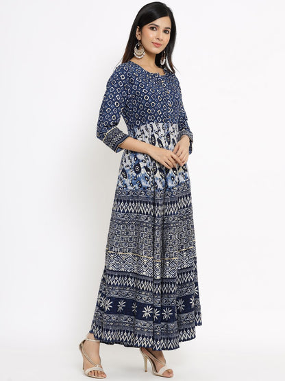 Women's Printed Flared Dress